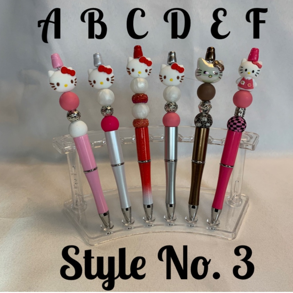 NEW! Handmade Decorated Pens! 5 Piece Set! You Get One!  Your Choice! - Picture 2 of 7